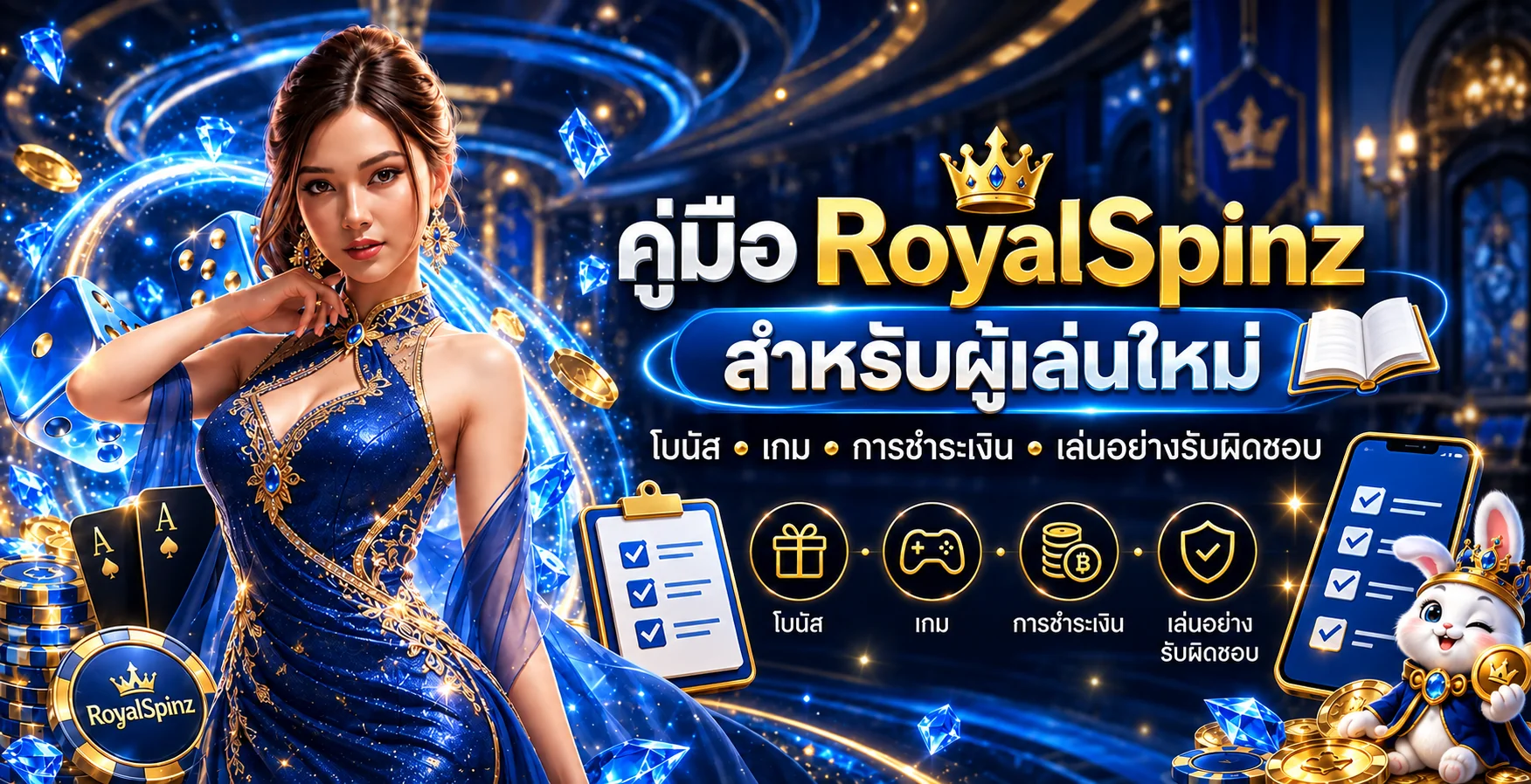 RoyalSpinz Guide | โบนัส เกม ฝากถอน และความปลอดภัย